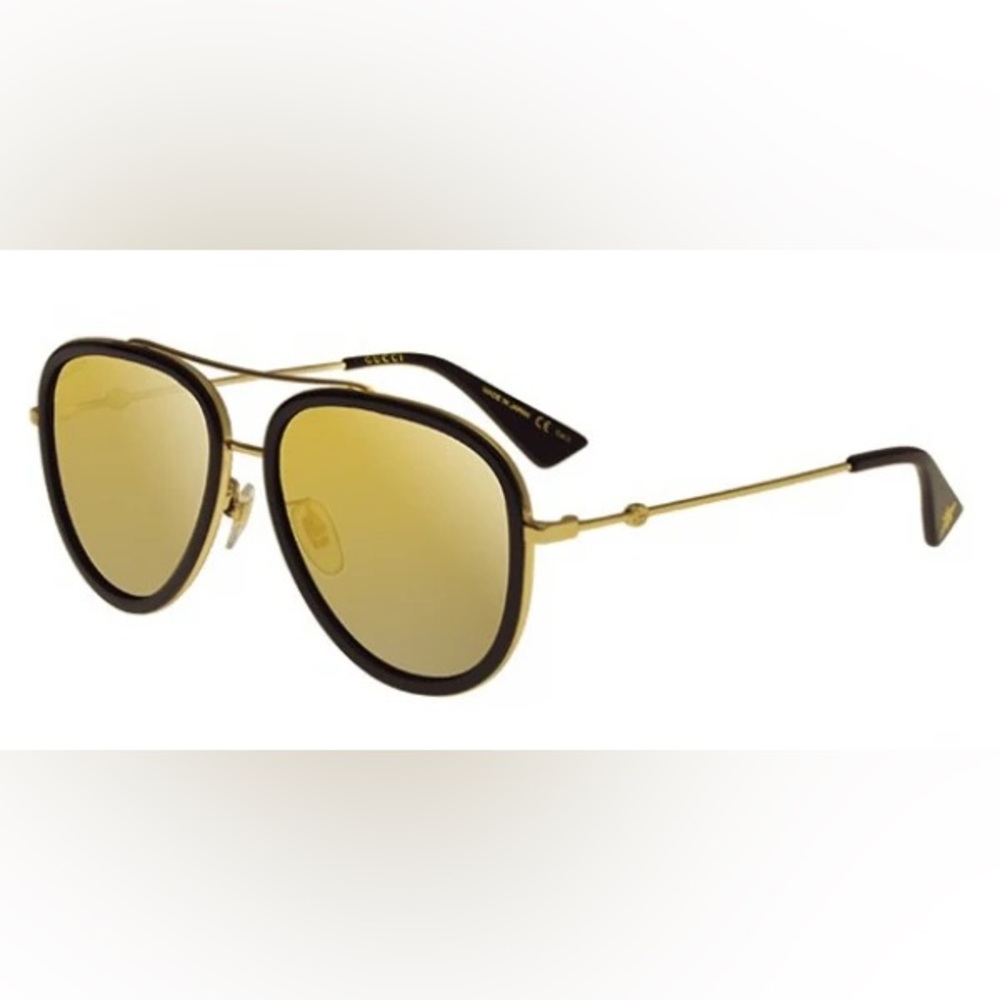 Gucci Black mirrored aviator Sunglasses - Picture 2 of 7